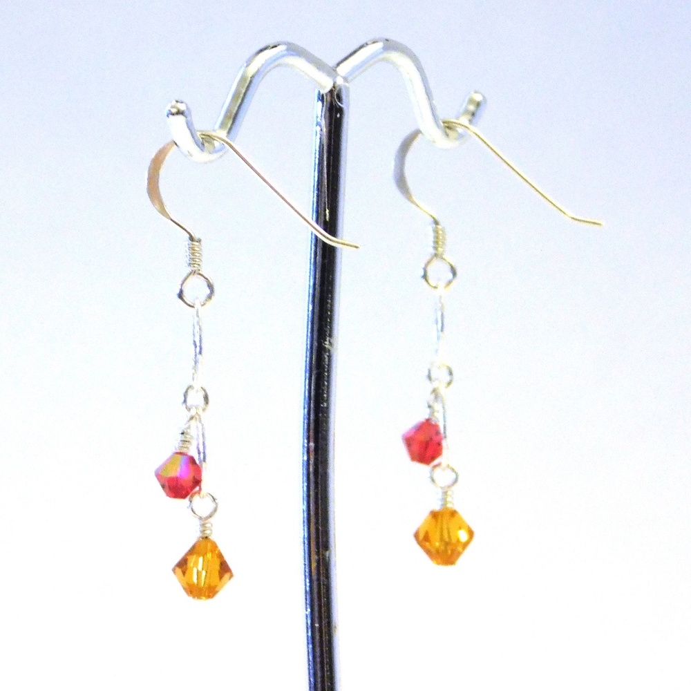 NWOT .925 Swarovski Crystal Earrings A133